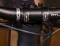 The eccentric bearing cups in the head tube allow the reach to be adjusted by +/- 10 millimetres.