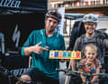 World record: Ralph van den Berg (right) and Max Chapuis cycled 14,623 metres of altitude in 16 hours.