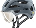 The helmet is available in two versions: as the Uvex Stride Visor MIPS with additional rotation protection in the colours anthracite-matt