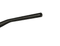 The guide groove and hole allow cables, for example from a motor remote on an e-bike, to be routed invisibly through the handlebars.