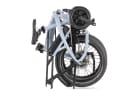 The e-folding bike can be folded up in 10 seconds.