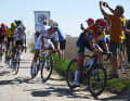 Chasing group behind Emma Norsgaard Bjerg and Pauline Ferrand-Prévot