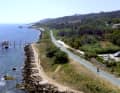 Entlang der Küste sieht man immer wieder die typischen Fischereiplattformen, Trabocchi, genannt.