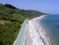 Between Ortona and Vasto in Abruzzo there is a beautiful cycle and pedestrian path with views of the Adriatic coast