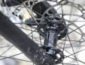 The hubs also bear the VPace logo. They are combined with Duke rims to create a lightweight wheelset.