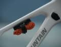 A mounting point is integrated under the top tube.