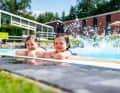 A heated outdoor pool with sunbathing area awaits you in the summer months