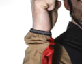 The stretchy cuffs sit comfortably on the wrist