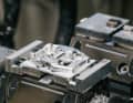 The CNC milling machines are the centrepiece of Wolf Tooth's American production. A pedal body is being produced here.