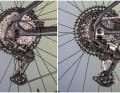 Links die am E-Bike wenig haltbare Shimano XT Hyperglide. Keine Empfehlung. Rechts die neue Eagle 90 Transmission. Ein Unterschied ist optisch kaum zu erkennen. Man muss es wissen.