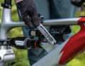 Tyre levers and a tubeless repair kit are factory-fitted in the tube holder under the top tube.