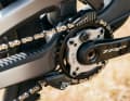Carbon crankset with O-Chain technology: designed to reduce drive influences.