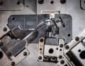 More complicated than baking biscuits: Brake levers are created in the elaborate mould.