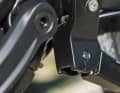 Connection of the centre post to the chain stay: Large-area friction-locked