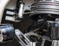 Cable steering with deflection pulley: Enables a very small turning circle.