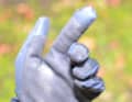 The display-compatible attachments on the thumb and index finger work well on smartphones and GPS devices.