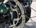 Convenient: Electromechanically shiftable 14-speed Rohloff gearbox with shift actuator.
