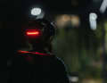 Highly visible thanks to cycle helmet with light