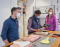 Company tour with a visit to the prototype workshop: This is where the templates for the saddle and handle models are milled from foams to test various shapes.  The leather for grips and saddles is organic quality from Germany. Some of the thermoplastic materials used in the saddles and grips are also produced in Germany.