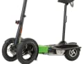 Folding wonder: The Scuddy is ready to ride: it can be manoeuvred sitting and standing.