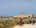 In the saline landscape near Trapani.
