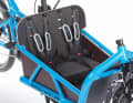 The convertible top for the child seats turns the van into a family coach.