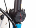 The handlebars can be laid flat for transport.