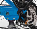 Kettler Quadriga: A K-Link coupling for a child trailer is integrated in the dropout