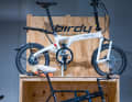 The current "Birdy" and its ancestor, a geometry model.