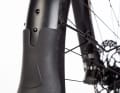 Protects against moisture and dirt: mudguard extension on the Merida