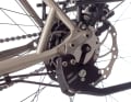 On the steel frames from Patria and Norwid (pictured), diagonal braces stabilise the rear triangle against the high braking torques of the disc brakes.