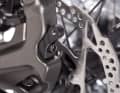 The adapters are bolted lengthways to the direction of travel and offer an additional thread for conventional support struts.