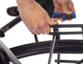 Tighten all screws on the rail, carrier and frame occasionally. Medium-strength screw adhesive secures against self-loosening.