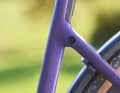 The carbon frame holds the flexing seatpost beautifully with an integrated clamp.