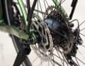 The inconspicuous Ebikemotion X35 hub motor is no bigger than a gear hub.