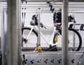 The design and development departments are also based at the company site. The test bench determines the fatigue strength of a frame.