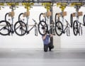 On the assembly line: In the assembly halls, the bicycle body shells continue to be built almost unstoppably.