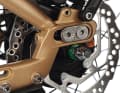 Rabeneick elegantly adjusts the belt tension using an adjusting screw and sliding axle carriages.