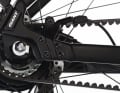 The horizontal dropout, axle clamp and extremely limited space make removing the rear wheel from the Giant almost impossible in the event of a puncture.