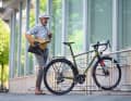 Cycling to work on a gravel bike