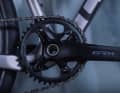 The Shimano GRX gravel groupset on the Cube Nuroad C:62 Pro with 40 teeth on the chainring ...