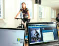 Computer analysis: Video technology is also used for professional bike fitting.