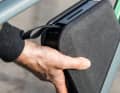 Good: The battery bag (Smartpack) is guided in a rail on the down tube.