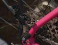 Firstly, two plastic holders must be screwed onto the wheel. They remain on the wheel for quick assembly and disassembly