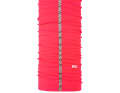 Multifunctional scarf in neon pink with reflective stripes