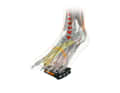 In addition to the design of the contact surface, the positioning of the foot on the pedal is absolutely crucial.