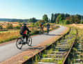 Der Vennbahn-Radweg führt mitten durch das Hohen Venn.