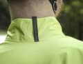The collar is cut high and hugs the neck in any position
