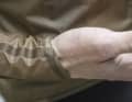 The sleeves are nice and long and cover the wrists