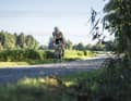 Bikers also benefit from vibration-damping suspension systems on classic gravel terrain.